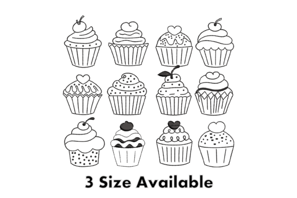 Cupcake Embroidery Design Bundle Review