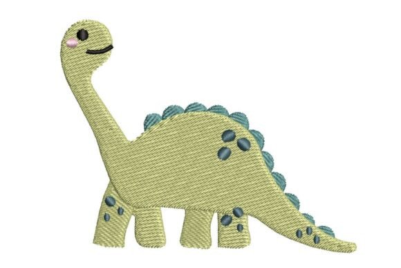 Cute Brachiosaurus Dinosaur Embroidery Review