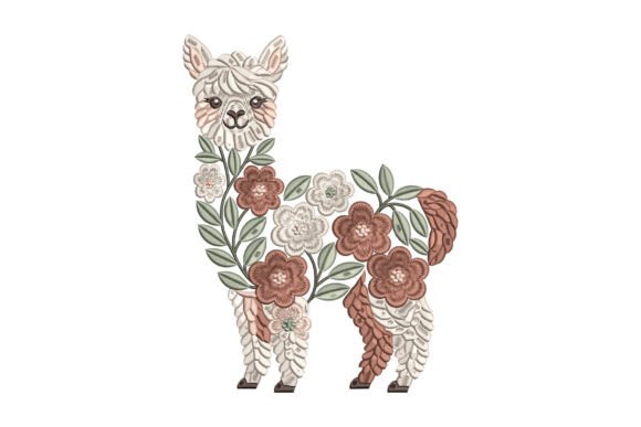 Cute Floral Llama Embroidery Review for Boutiques