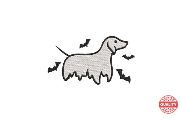 Halloween Ghost Dog Embroidery Review for Boutiques