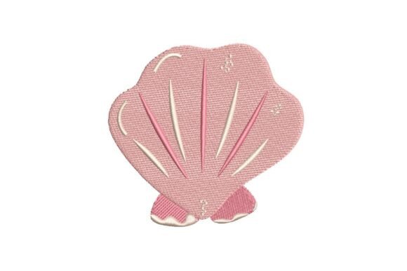 Pink Fan Shell Embroidery Design Review for Etsy Sellers