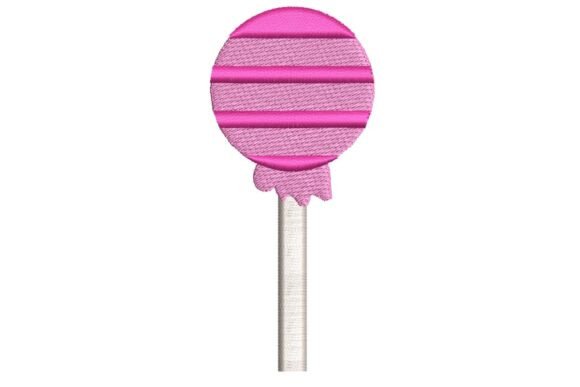 Pink Striped Lollipop Embroidery Design Review