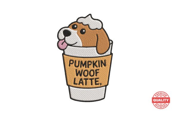 Pumpkin Woof Latte Dog Embroidery Review