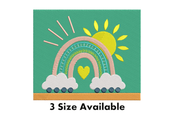 Rainbow Sun Embroidery Design Review for Boutiques