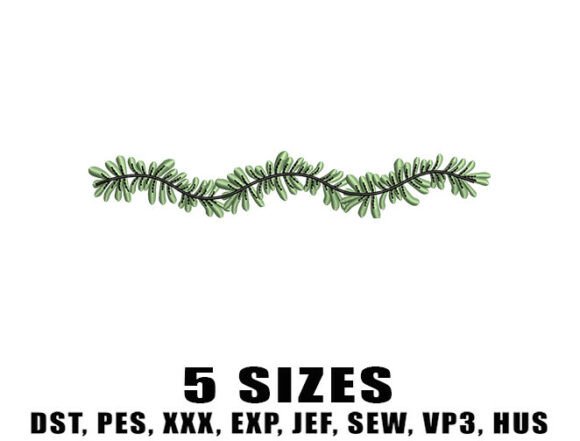 Review: Christmas Pine Garland Embroidery Design