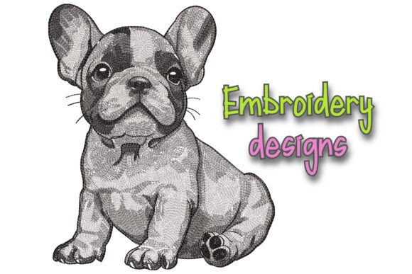 Review: Embroidery Design French Bulldog Puppy