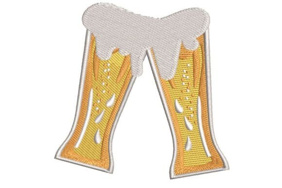 Review: Oktoberfest Beer Toast Embroidery Patch Design