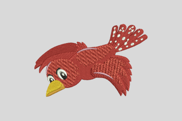 Review: Red Flying Bird Embroidery Design for Business