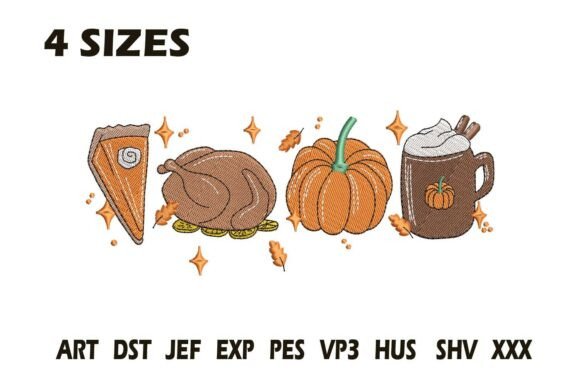 Review: Thanksgiving Feast Embroidery Design for Boutiques