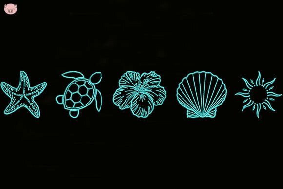 Sea Shells Embroidery Review for Boutique Apparel