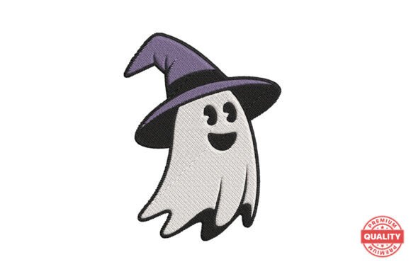 Smiling Ghost Witch Embroidery Design Review