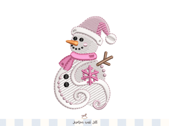 Snowman with Hat and Scarf Embroidery Review