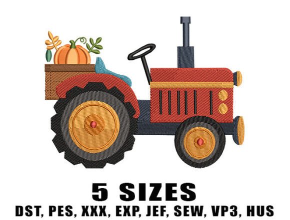 Tractor Pumpkin Embroidery Design Review